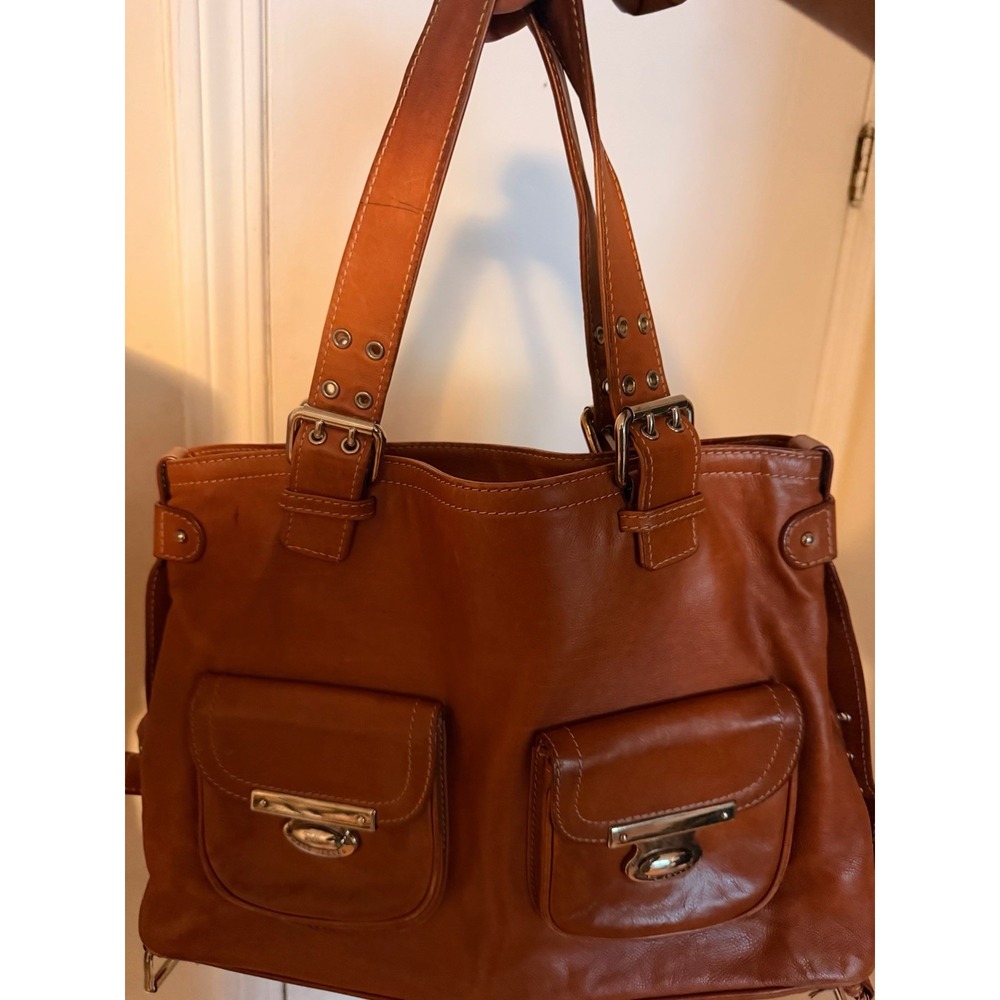 Marc Jacobs Women's Leather Medium Tote Brown Shoulder Bag Handbag Purse